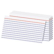 5x7 index cards view as; Index Cards Office Depot