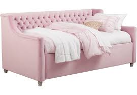 Alena Pink 2 Pc Twin Daybed Daybed Room Bedroom Furniture Stores Daybed With Trundle