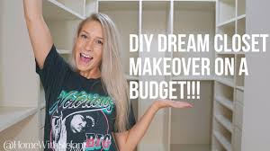 And yes, they were in studs! Diy Dream Closet Makeover On A Budget Part 1 Home With Stefani Youtube