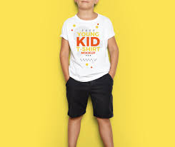 The successfully made mockup allows you to showcase the front. Free Young Kid T Shirt Mockup Psd Kids Tshirts Tshirt Mockup Shirt Mockup
