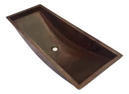 large copper trough bathroom sinks hand