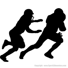 This listing includes a bundle of 12 designs in a. Football Player Wall Decor Football Vinyl Wall Decals Football Player Silhouettes