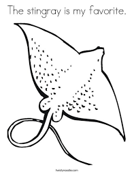 How to draw a stingray coloring pages for kid drawing and learn colors. The Stingray Is My Favorite Coloring Page Twisty Noodle