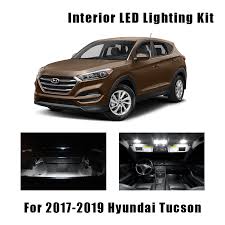 It also contributes to the comfort. 12pcs White Bulbs Car Led Interior Map Dome Light Package Kit Fit For 2017 2018 2019 Hyundai Tucson Trunk Mirror License Lamp Signal Lamp Aliexpress