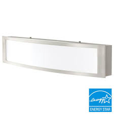 Home Decorators Collection 180 Watt Brushed Nickel Integrated Led Bath Light Led Vanity Lights Led Vanity Bathroom Light Fixtures