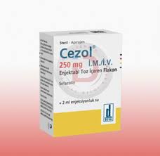 Cezol'ün ameliyattan hemen önce (0.5 veya 1 saat) verilmiş olması, ilk cerrahi kesi sırasında serumda ve dokularda uygun antibiyotik seviyesinin elde edilmiş olması açısından önemlidir. Ilac Data Online Ilac Bilgi Kaynagi