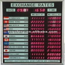 The myr malaysian ringgit to usd united states dollar conversion table and conversion steps are also listed. Electronic Foreigner Exchange Rate Display Board For Banks Global Sources