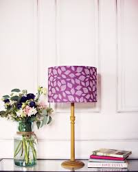 Purple Lamp Shade Purple Scandi Lampshade Purple Bedroom Decor Leaf Lampshade Leaf Decor Purple Nursery Purple Lamp Shade Purple Lamp Purple Bedroom Decor