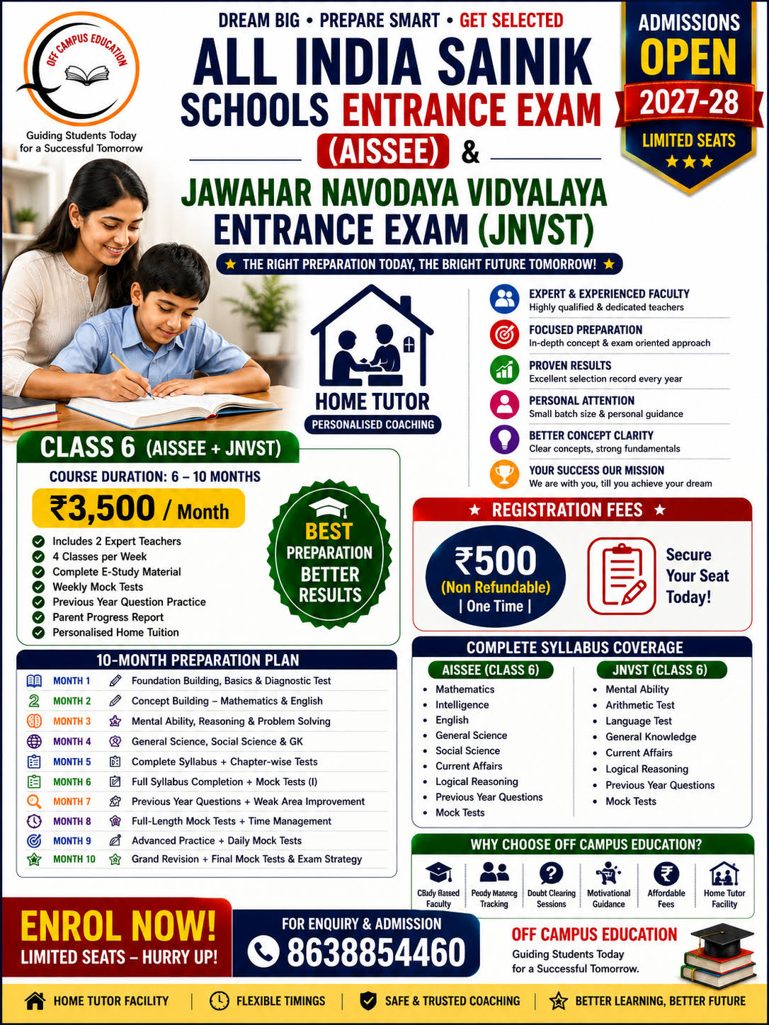 AISSEE & JNVST Class 6 Home coaching. product image