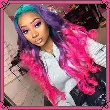 Colorful Hairstyles For Afro Black Women Womenstyle Com Hair Styles Wig Hairstyles Cute Hair Colors