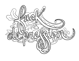 Mental health coloring sheets free coloring pages for depression Https Www Facebook Com Groups Swearywords Words Coloring Book Cool Coloring Pages Swear Word Coloring Book