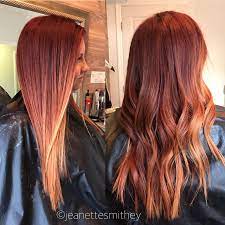 Balayage Red Copper By Jeanette Smithey Hair Styles Dyed Hair Red Hair Color