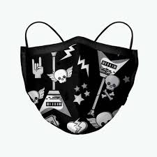 In questo periodo, c'è una forte richiesta di la mascherina può essere lavata fino a 60°c per maggior igiene. Rock And Roll Dark Playzone Vendita Mascherine Personalizzate Protezione Viso