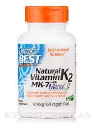 We did not find results for: Natural Vitamin K2 Mk 7 With Menaq7 45 Mcg 60 Veggie Capsules Pureformulas