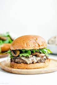 Mushroom Swiss Smash Burgers Recipe With Video Recipe Smash Burger Smash Burger Recipe Stuffed Mushrooms