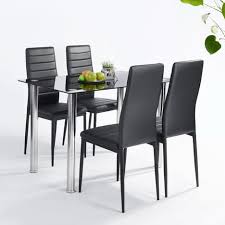 Faites le choix de la qualité au a la recherche de chaises qui s'assortiront avec votre table à manger ? Ensemble Table Chaises 4 Places Verre Pvc Noir Meuble Express Pas Cher A Prix Auchan