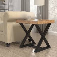 Gracie Oaks Sikeston Industrial End Table Wayfair End Tables Metal End Tables Diy End Tables