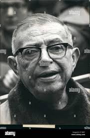 French philosopher Jean-Paul Sartre, Yugoslav historian Vladimir Dejijer  and French professor Laurent Schwartz, left to right, are three members of  the ?jury? of 14 left-wing intellectuals of the Russell Tribunal sitting at