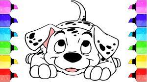 You can use our amazing online tool to color and edit the following dalmatian dog coloring pages. Dalmatian Coloring Pages How To Draw And Color A Dalmatian From Disney S 101 Dalmatians Youtube