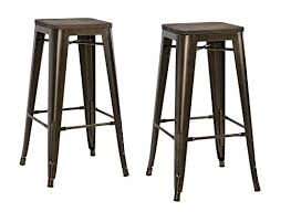 Family owned and operated for three generations, mccreery's is one of the last great family owned furniture stores. Dhp Fusion Metal Backless 30 Bar Stool With Wood Seat Distressed Metal Finish For Industrial Appeal Set Of Two Bronze Buy Online In Bahamas At Bahamas Desertcart Com Productid 36230518