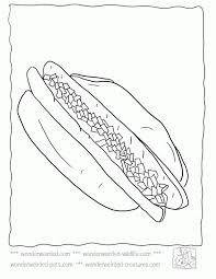 Thousands of free printable dogs coloring pages for kids! Hot Dog Picture To Color Echo S Free Food Coloring Pages Hot Dog Coloring Home
