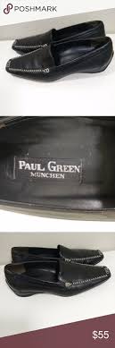 Paul Green Leather Loafers Walk Driving Shoes Paul Green