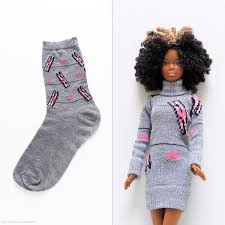 Socks Crafts Sewing Barbie Clothes Barbie Clothes Dolls Clothes Diy