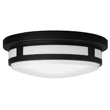 Hampton Bay 11 In 1 Light Round Black Led Indoor Outdoor Flush Mount Porch Ceiling Light 830 Lumens 3 Color Temp Changes Wet Rated 54471201 The Home Depot Outdoor Flush Mounts Porch Ceiling Lights Hampton Bay