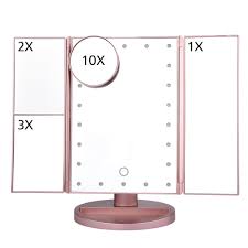Impressions vanity touch pro led makeup mirror review/demo. 22 Light Touch Screen Led Makeup Mirror Table Desktop Vanity 1x 2x 3x 10x Magnifying Mirrors 3 Folding Adjustable Mirror Makeup Mirrors Aliexpress