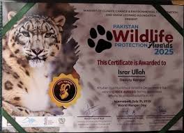 Pakistan Wildlife Protection Awards 2026 Finalized