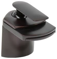 oil rubbed bronze waterfall bathroom