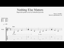 Nothing Else Matters Tab Fingerstyle Guitar Tab Pdf Guitar Pro Youtube