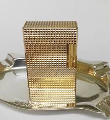 S T Dupont Lighter Gold Diamond Head Pristine Condition Dupont Lighter Gold Diamond Lighter