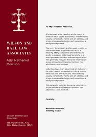 Legal letterhead templates and legal letterhead designs. Law Firm Letterhead Business Form Letter Template
