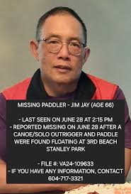 MISSING PADDLER