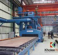 KLB2500-6 Roller Conveyor Shot Blasting Machine For Steel Plate