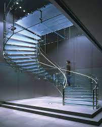 Curved Glass Spiral Staircase Design Glass Staircase Glass Stairs Stairs