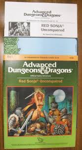Ad D First Ed Module Red Sonja Unconquered Red Sonja Book Cover Character Level