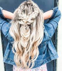 Gorgeous Braided Half Up Half Down Hair Styles Diy Darlin Pretty Braided Hairstyles Long Hair Styles Pretty Braids
