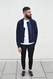 Streetstyle Inspiration For Men Wormland Men S Fashion Black Chinos Men Mens Street Style Navy Bomber Jacket