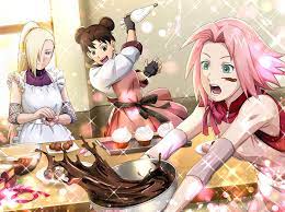 NARUTO] Kunoichi Cooking (Official Art from NxB game) Valentine's Day 2019  : r/Naruto
