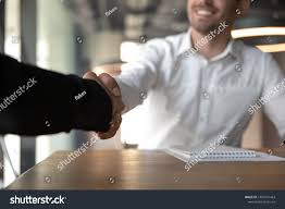 Business People Handshaking Making Successful Deal Partnership Agreement Close Up Har Manager Greeting Job App Business People Business Man Job Application
