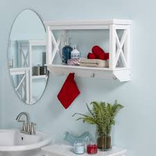This unique storage solution involves using shallow crates as affordable and easy diy shelving. Remodelaholic 30 Bathroom Storage Ideas
