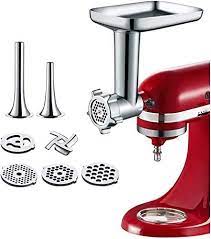 Stand mixers with iconic style from kitchenaid. Amazon Com Gvode Food Meat Grinder Attachment For Kitchenaid Stand Mixers Included 2 Sausage Stuffers 4 Grinding Plates Kitchen Dining