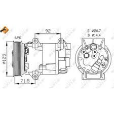 Soit le compresseur de climatisation de votre renault megane est hors service, soit il ne contient plus de gaz r1234yf. Compresseur De Climatisation Pour Renault Megane Ii Bm0 1 Cm0 1 Pas Cher En Ligne