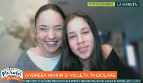 Începând din 12 octombrie, andreea marin revine la televiziunea națională, cu emisiunea „nu există nu se poate!, pe tvr 2. Pro Tv Andreea Marin ApariÈ›ie RarÄƒ AlÄƒturi De Violeta Fiica Ei Intr O Emisiune Tv