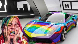 Buy rainbow ferrari tekashi 69 inspired design by litstickerz100 as a mask 6ix9ine Car Ferrari 488 Gtb Rainbow Forza Horizon 4 Youtube