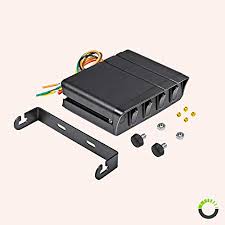 Snap it into a 3/4 inch hole and you're good to go. 4 Gang 12v Rocker Switch Box 20 Amp Max 12 Awg Wires 12 Volt Dc Spst On Off Rocker Toggle Switch Panel Box For Auto Automotive Lights Car Marine Boat Truck Vehicles More Pricepulse