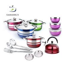 Karena tersedia pilihan pengiriman yang dapat sampai dihari yang sama, bebas ongkir, bayar ditempat (cod), cicilan 0% dari berbagai bank di indonesia hingga promo. Wholesale Royal Kitchen 21pcs Stainless Steel Cookware Set Cooking Pots With Bowl Dish Teapot Set Buy 21pcs Cookware Set 21pcs Stainless Steel Cooking Pots Royal Kitchen Cookware Set Product On Alibaba Com