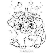 Best of all, they love you too… download these great puppy coloring pages to share with your children. Unicorn Puppy Coloring Page For Kids Sparkling Minds
